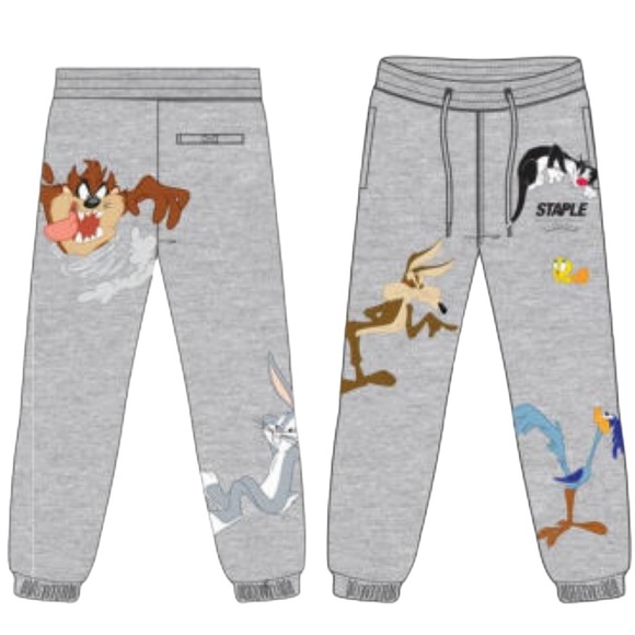 Adorable 🐥🙀🐰Looney Tunes Sweatpants XL unisex Collab w/Staple Clothing NWT - Picture 3 of 16